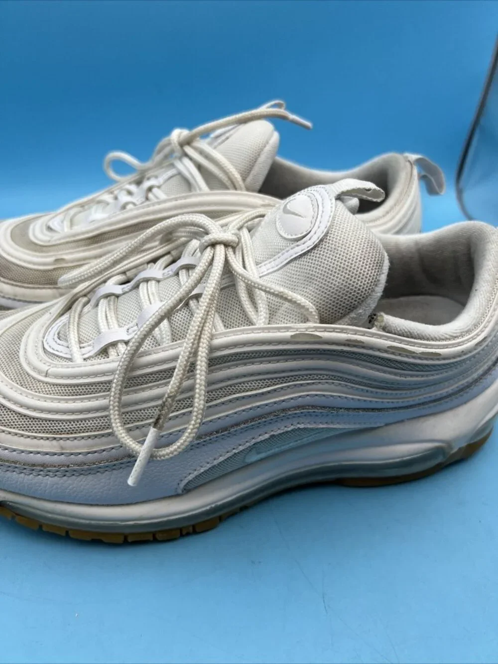 Men’s Nike Sneakers Air Max 97 ‘White / Gum’ Size 9 EUC DJ2740–100
